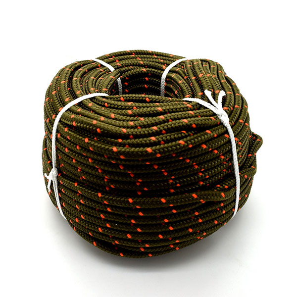 100m Long Abrasion, Rot & Mildew-Resistant Camouflage Polypropylene Rope