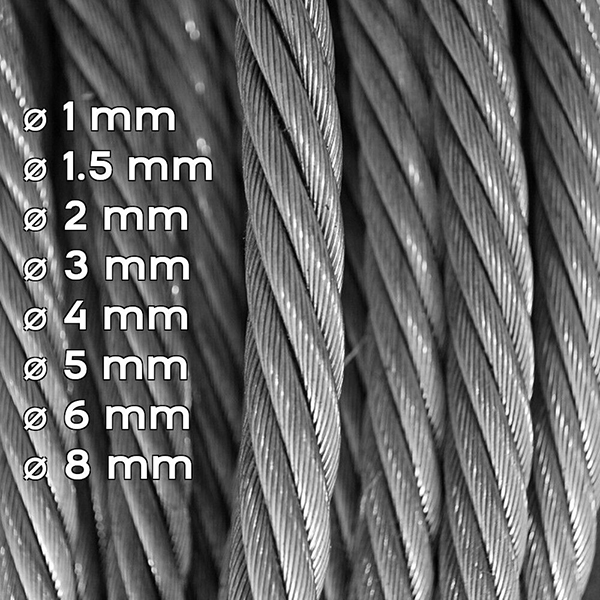 100m Long Rust-Proof and Corrosion-Resistant Galvanized Steel Cable