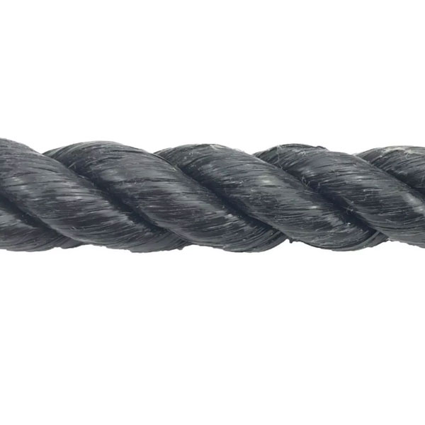 10mm Lightweight Polypropylene Black Coil 3 Strand Nylon Rope