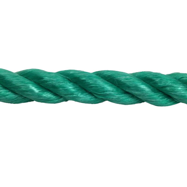 10mm Thick Coil 3 Strand Nylon Lightweight Polypropylene Green Rope 