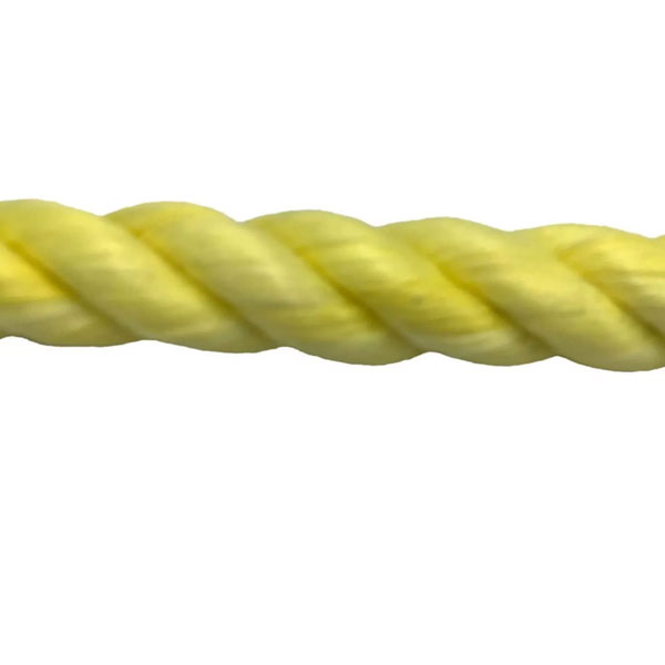 10mm Thick Coil 3 Strand Nylon Lightweight Polypropylene Yellow Rope