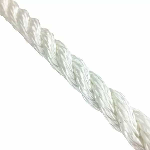 10mm White Nylon 3 Strand Mooring & Anchoring Rope