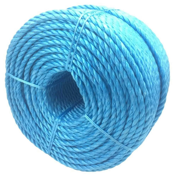 12mm Blue Polypropylene 3 Strand Rope Coil Nylon Lightweight Rope