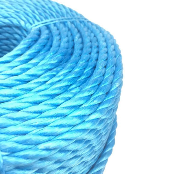 12mm Blue Polypropylene 3 Strand Rope Coil Nylon Lightweight Rope