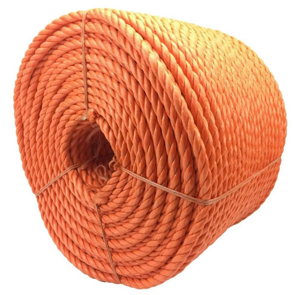 Polypropylene Orange Rope Coil 3 Strand Nylon Lightweight 12mm Rope