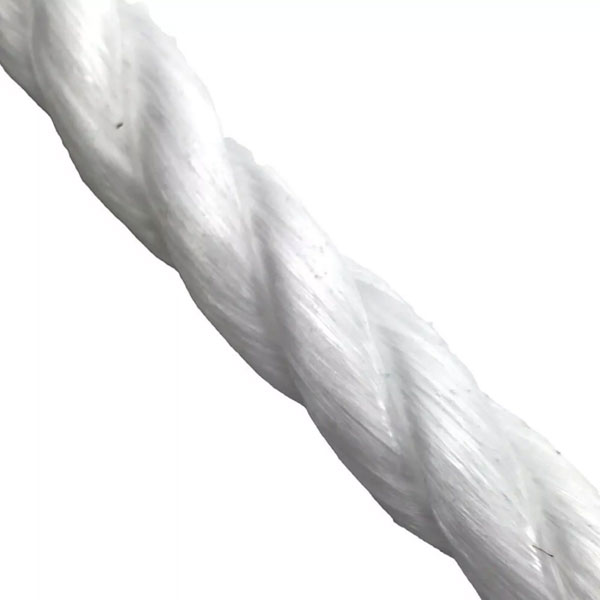 12mm White Polypropylene Rope 3 Strand Nylon Lightweight Coil