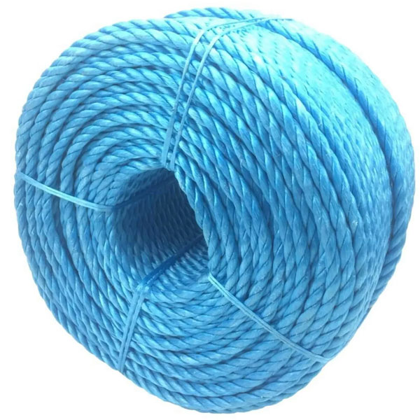 18mm Rot and Shrink Proof Polypropylene 3 Strand Nylon Blue Rope