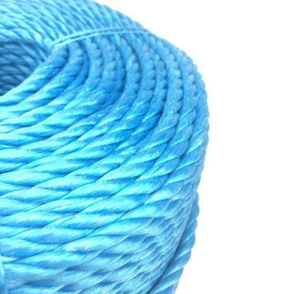 18mm Rot and Shrink Proof Polypropylene 3 Strand Nylon Blue Rope