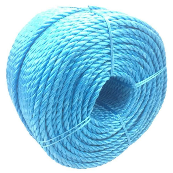 18mm Rot and Shrink Proof Polypropylene 3 Strand Nylon Blue Rope