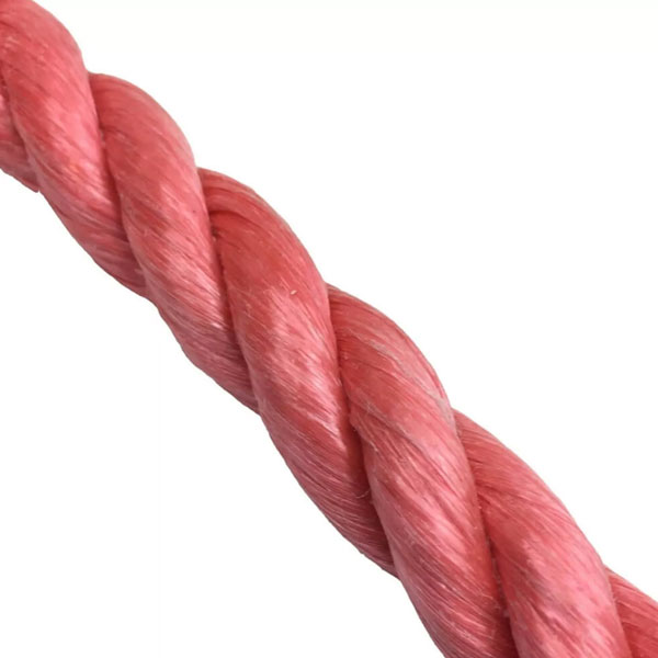 18mm Rot and Shrink Proof Polypropylene 3 Strand Nylon Red Rope