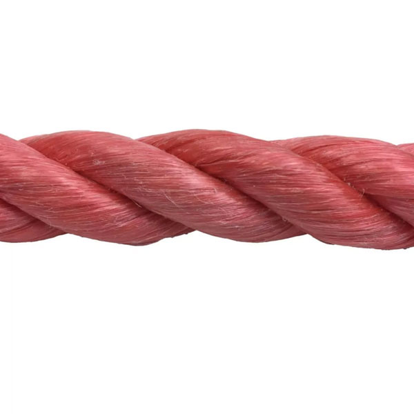 18mm Rot and Shrink Proof Polypropylene 3 Strand Nylon Red Rope