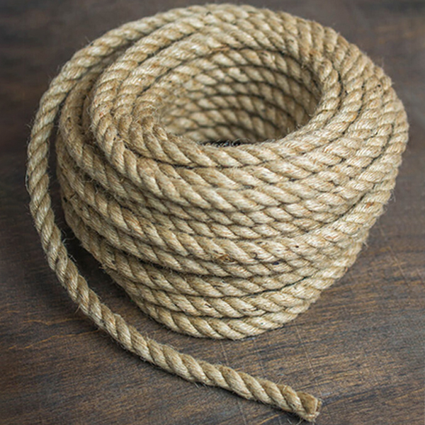 1m Long Jute Rope Strong Twisted Decking Cord Garden Sash Camping