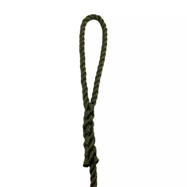 High Strength Olive Green Softline Warps Boat Lines Mooring Ropes - Pack of 2