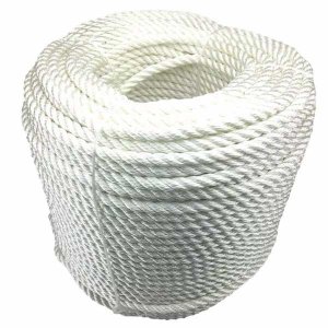 24mm Thick White Nylon 3 Strand Mooring & Anchoring Rope