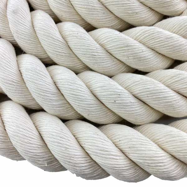 32mm Soft Handling Synthetic Cotton Waterproof White Rope