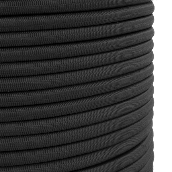 4mm Thick Black Elastic Bungee Rope Shock Cord Tie Down