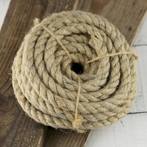 50m Long Jute Rope Strong Twisted Decking Cord Garden Sash Camping