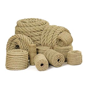 5m Long Natural Jute Rope Twisted Braided Decking Garden Boating Sash 