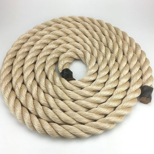 Heavy Duty 40mm Thick Synthetic Natural Sisal Rope Twisted Braided 