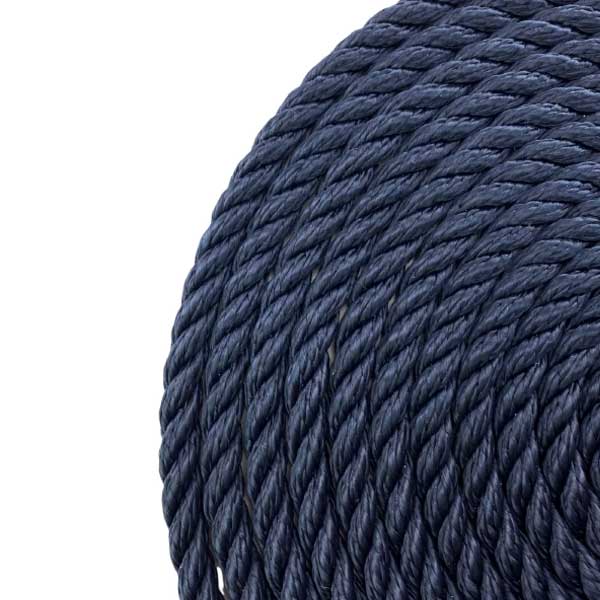 High Strength Navy Blue Softline Warps Boat Lines Mooring Ropes - Pack of 2