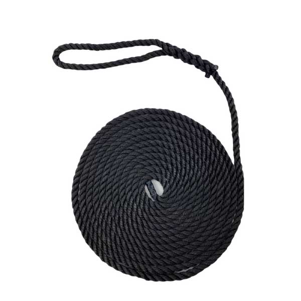 Softline Warps Boat Lines Black Mooring High Strength Ropes - Pack of 2