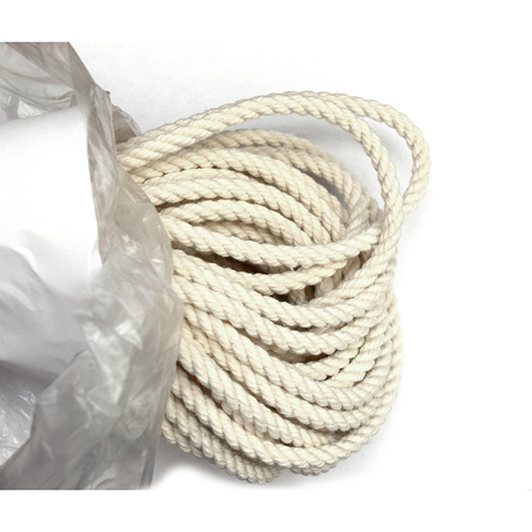 Untreated Twisted Sash Cord Twine made from Natural Cotton for Washing